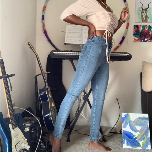 ❌SOLD❌ Saint Tropez Highwaisted Skinny Jeans Sz S - Picture 6 of 16